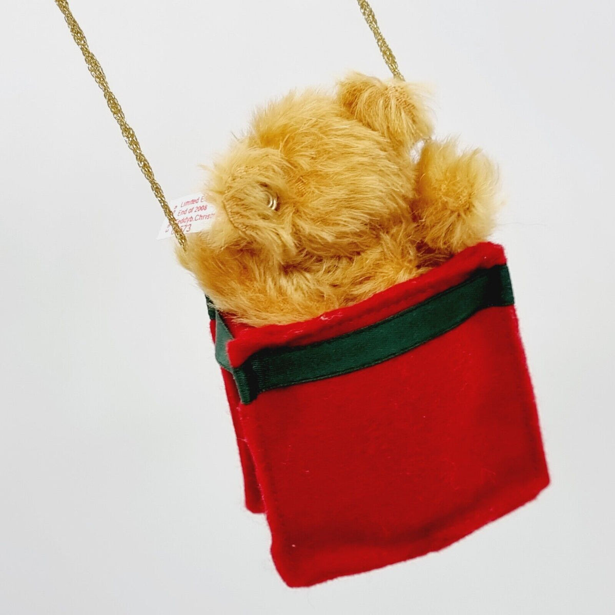 Steiff 662263 Christmas Cracker 2008 Teddybär Ornament 10 cm