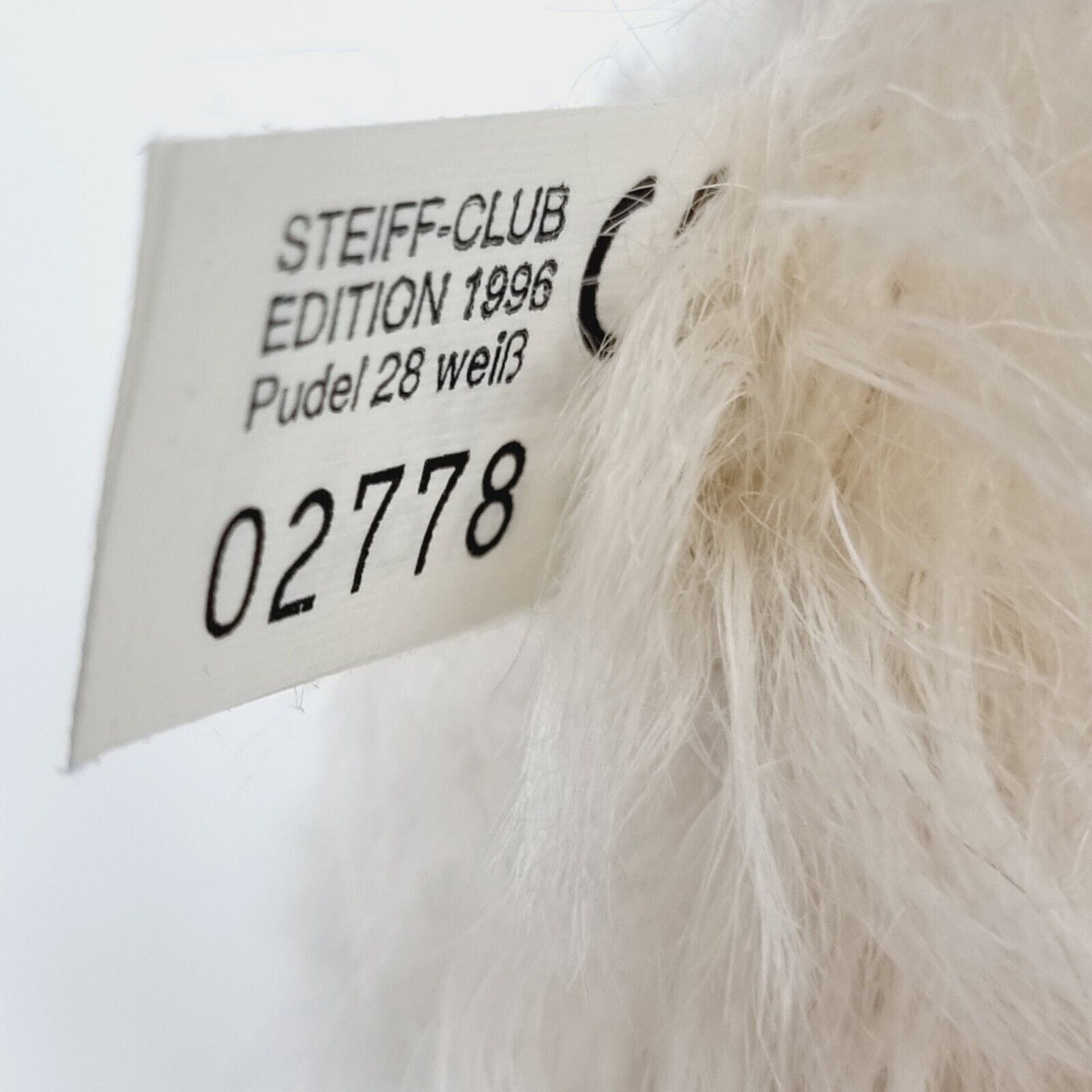 Steiff 420085 Pudel 28 cm Replica 1931 Club Edition 1996 / 1997