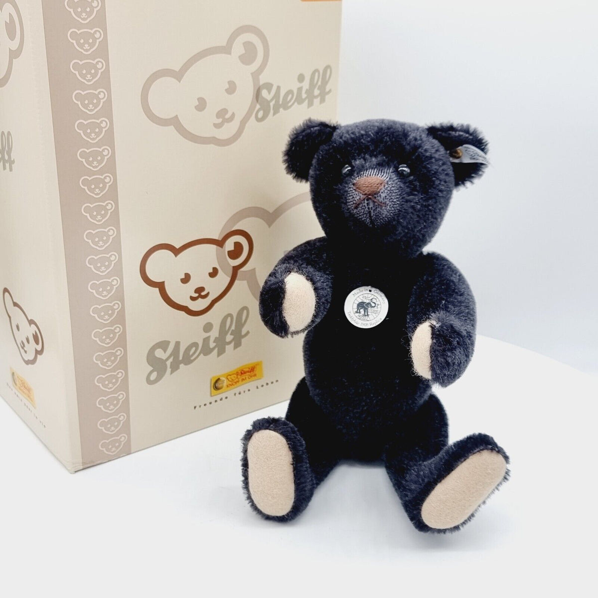 Steiff 408564 Teddybär 1908 Replica schwarz limitiert 3000 aus 2008 35 cm