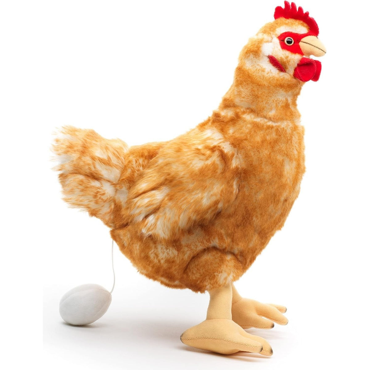 Uni-Toys Henne mit Ei braun 37 cm Plüsch-Huhn Vogel Plüschtier Kuscheltier