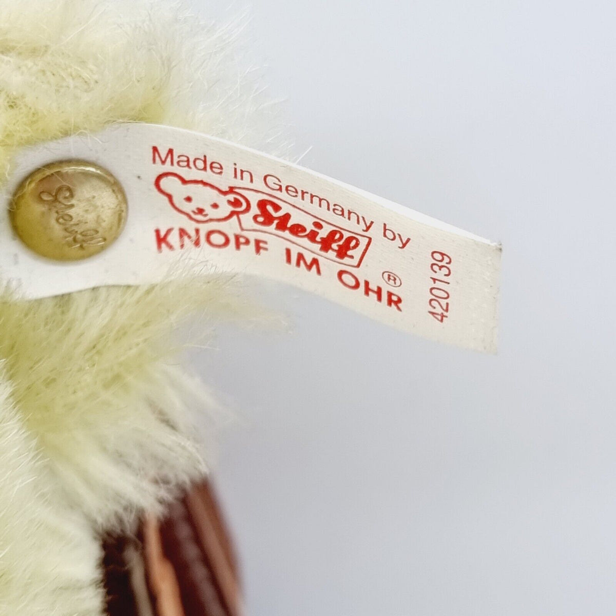 Steiff 420139 Schulanfänger Teddybär grün 30 cm Club Edition 1998