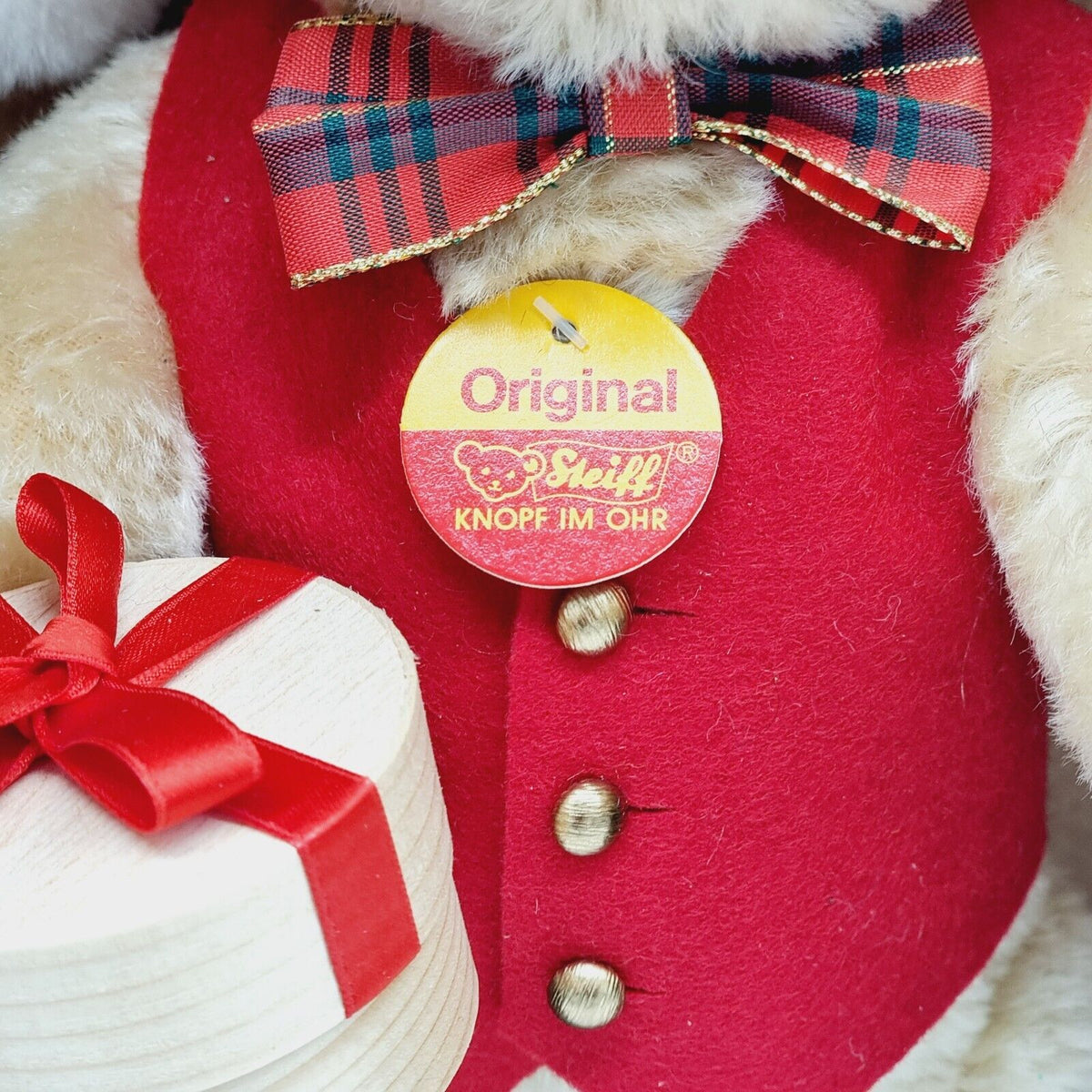 Steiff 655456 Weihnachtsteddybär Niklas für Mayfair 33 cm Mohair