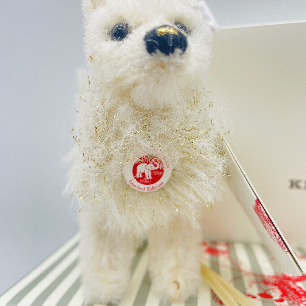 Steiff Ornament Winterrentier 006234 limitiert auf 1500 Stk. 12cm Swarovski