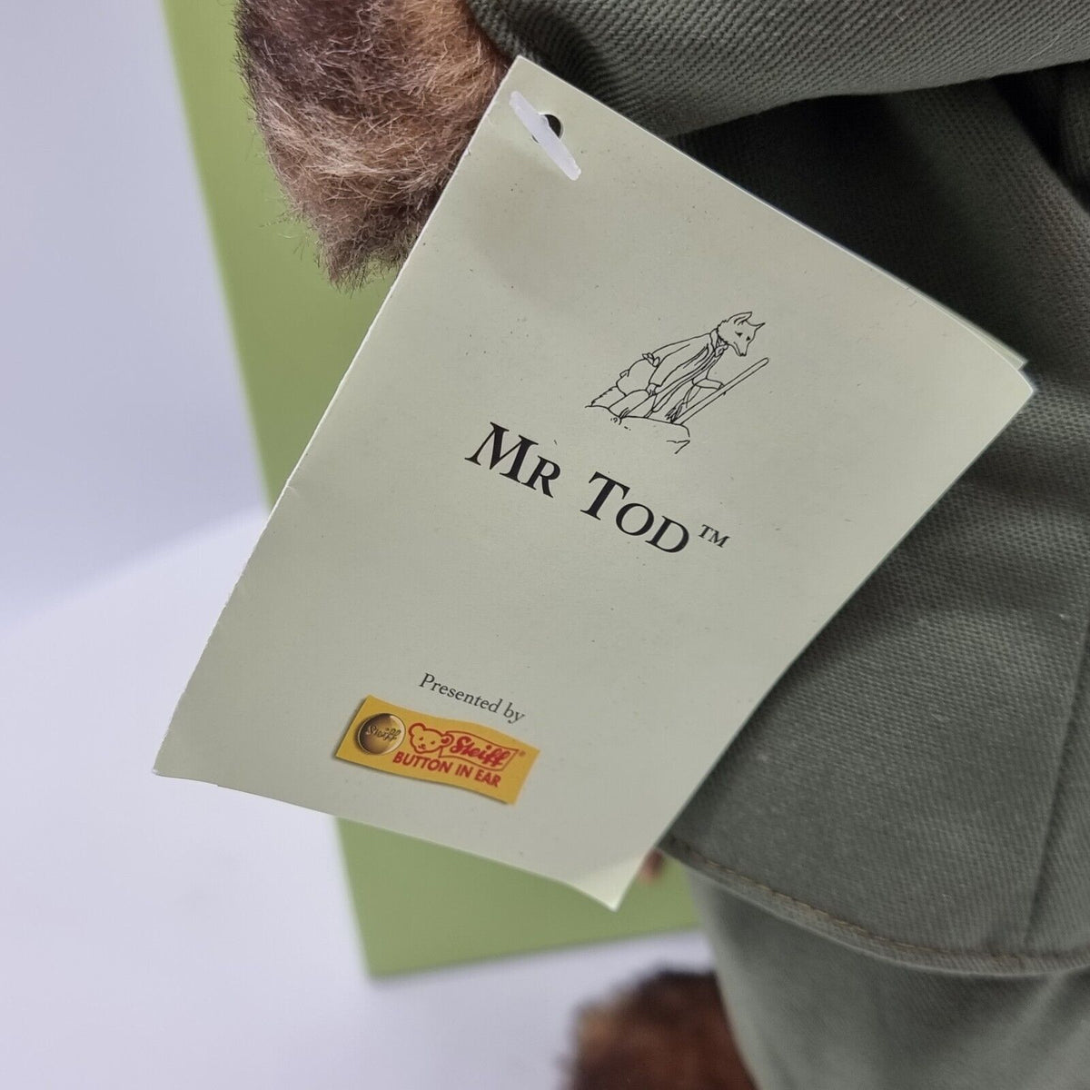 Steiff 662492 Beatrix Potter Mr. Tod limitiert 1500 aus 2007 35 cm Alpaca