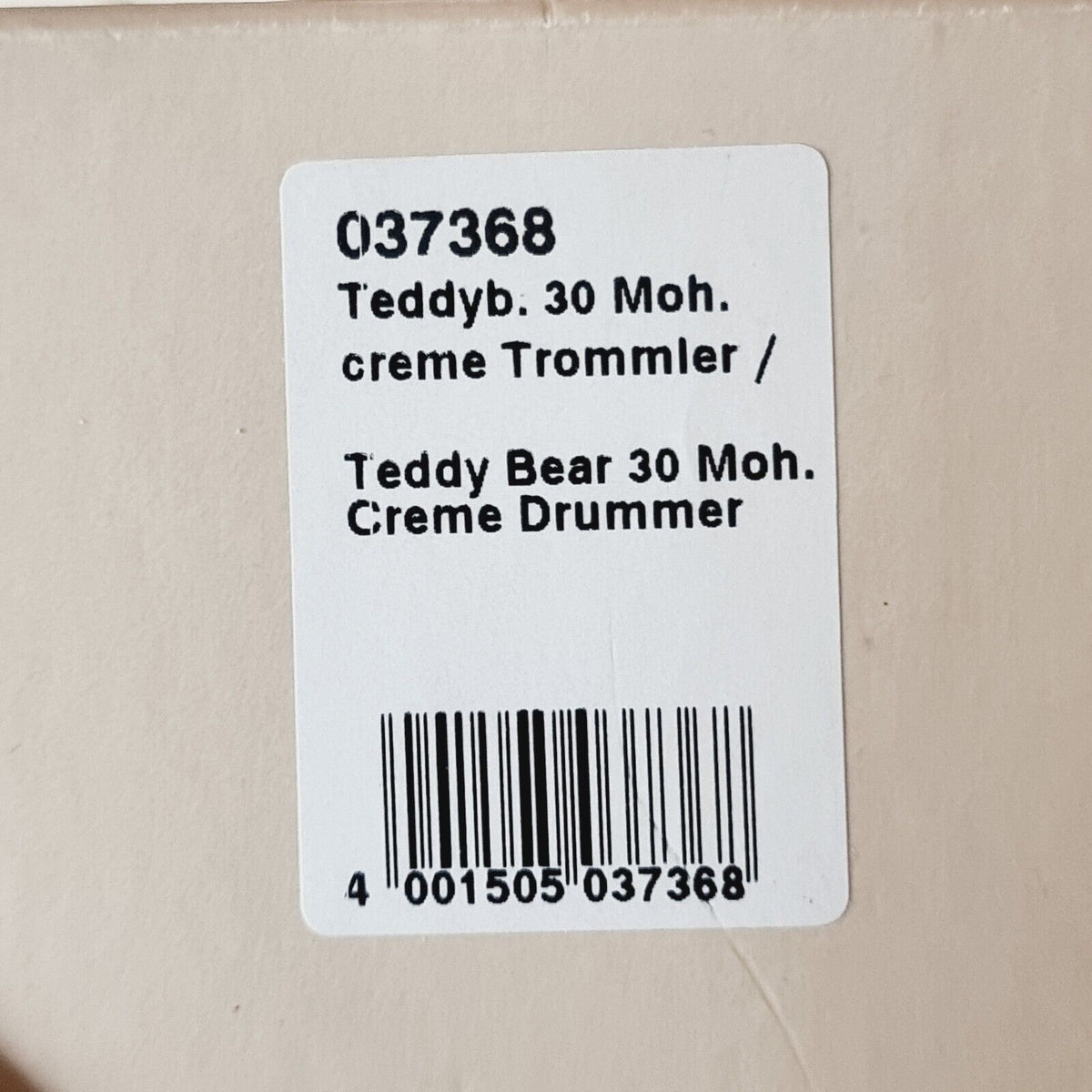 Steiff Teddybär Der kleine Trommler 037368 30 cm limitiert 2007 weiß
