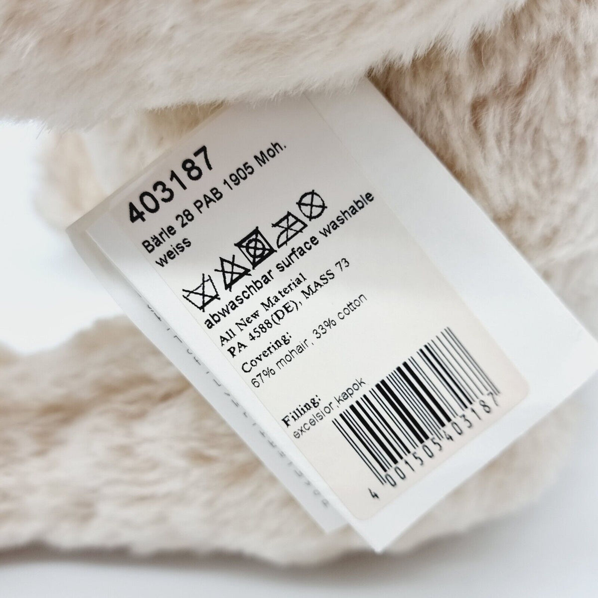 Steiff 403187 Teddybär Bärle 28 PAB Replica 1905 limitiert 1000 40 cm Mohair