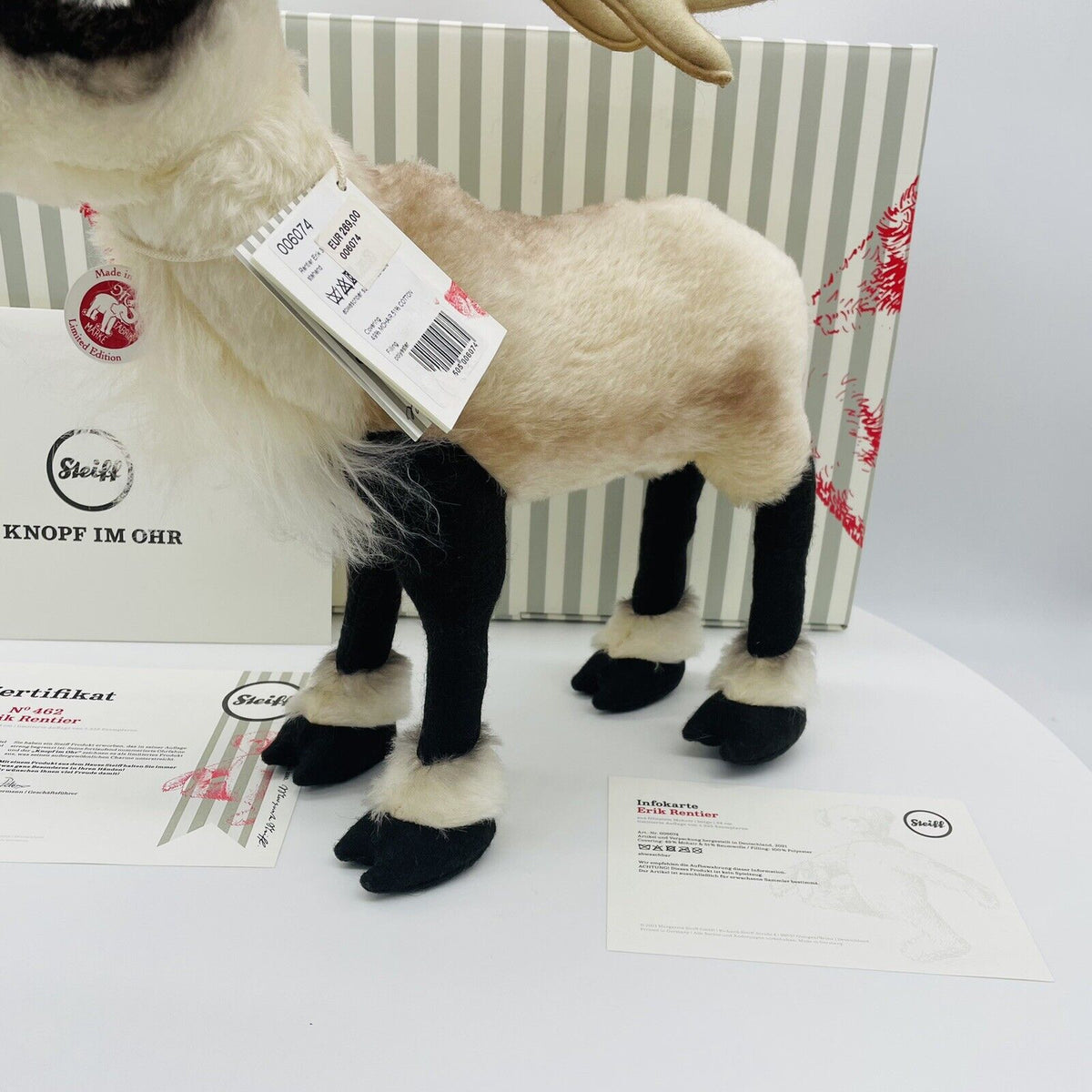 Steiff Rentier Erik 006074 limitiert 1225 34cm Mohair