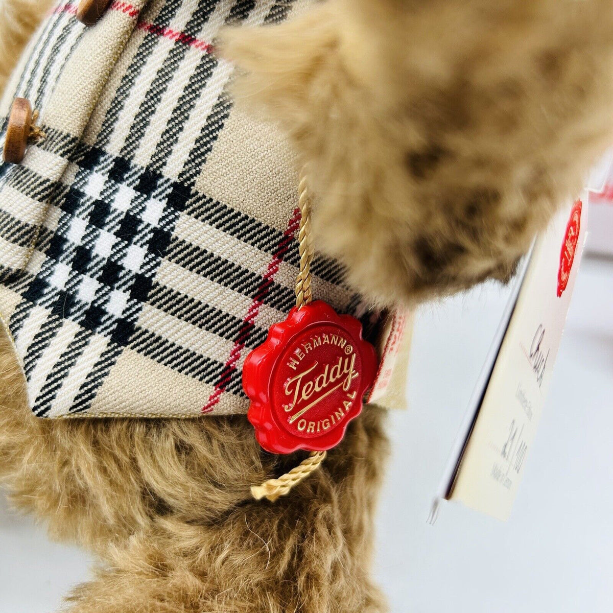 Hermann 146841 Teddybär Chuck limitiert 100 32 cm Mohair
