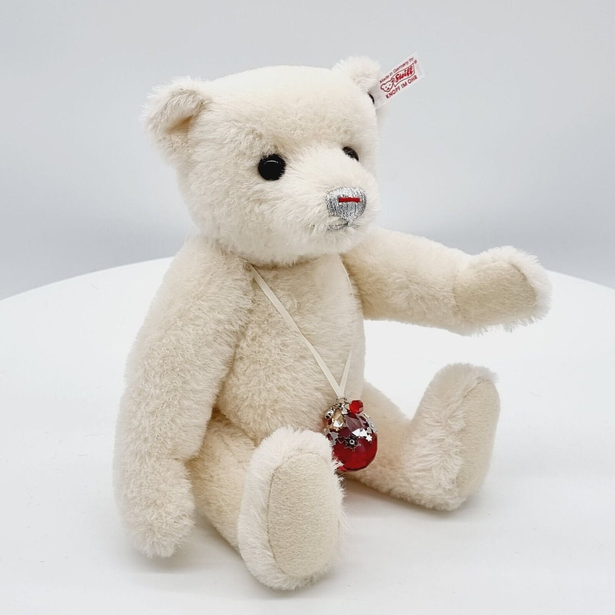Nr. 19! Steiff 682650 Berry Teddybär Alpaca Swarovski weiß 30 cm