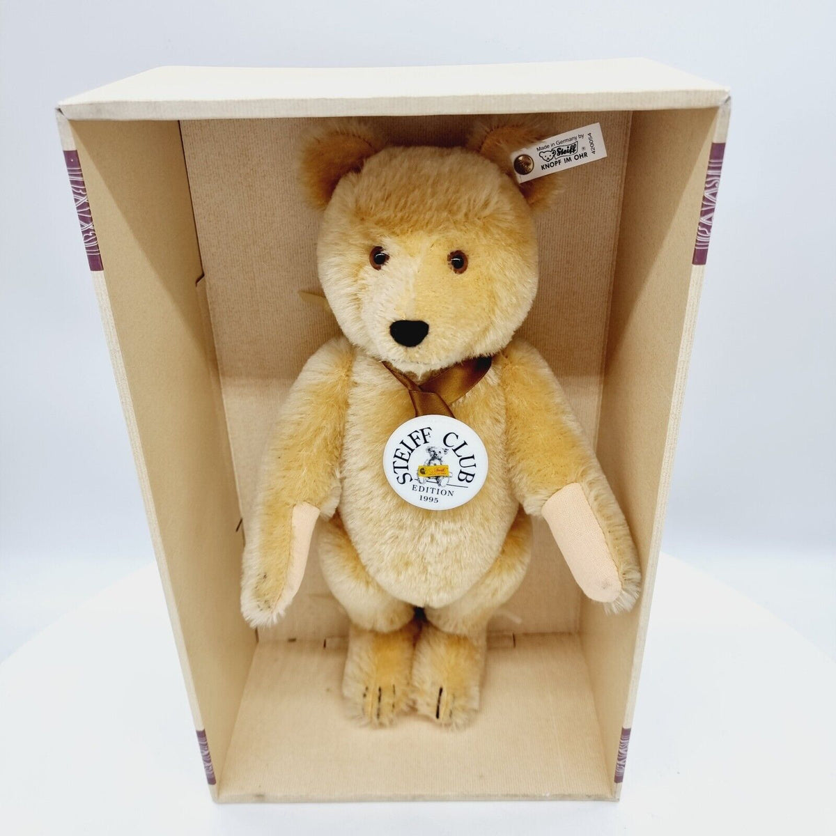 Steiff 420054 Club Edition Baby Bär blond 35cm 1995 limitiert Zertifikat