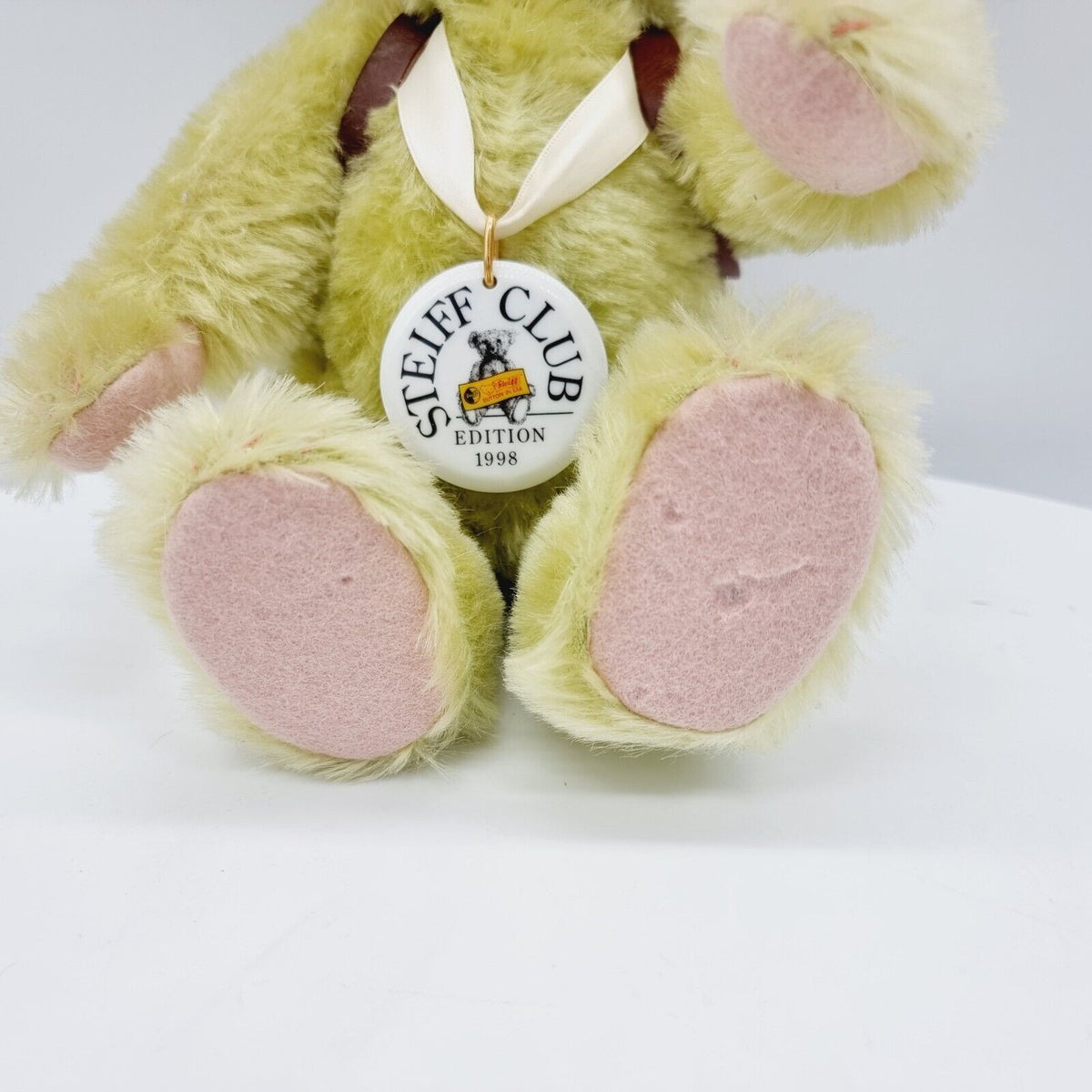 Steiff 420139 Schulanfänger Teddybär grün 30 cm Club Edition 1998