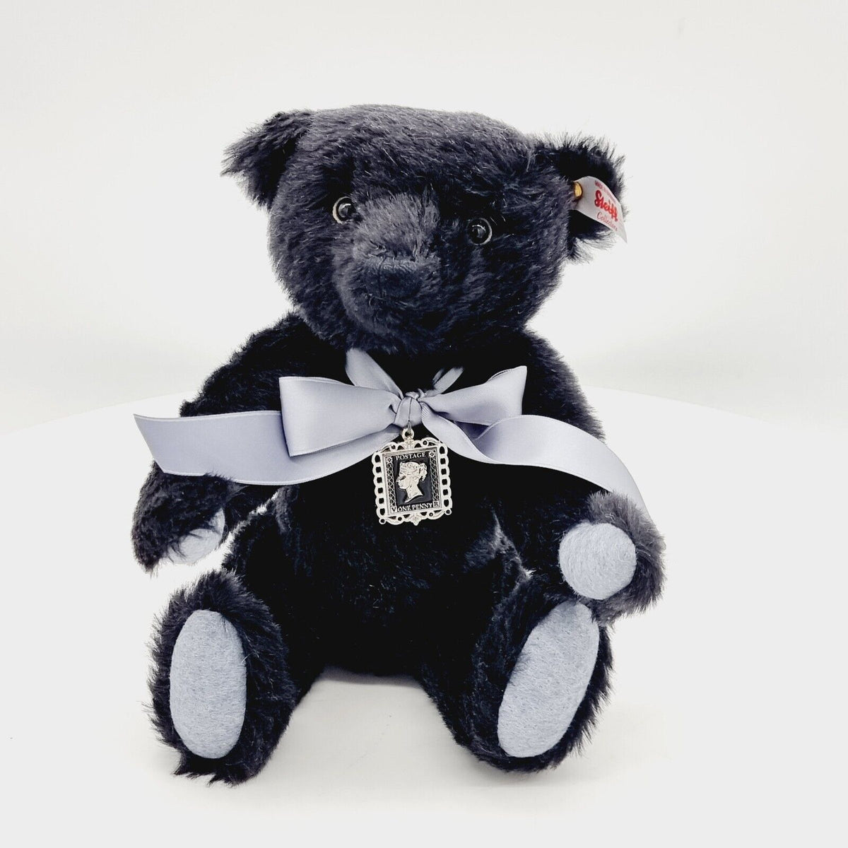 Steiff 690846 Danbury Mint Teddybär Schwarzer Einser Penny Black Bear 28 cm
