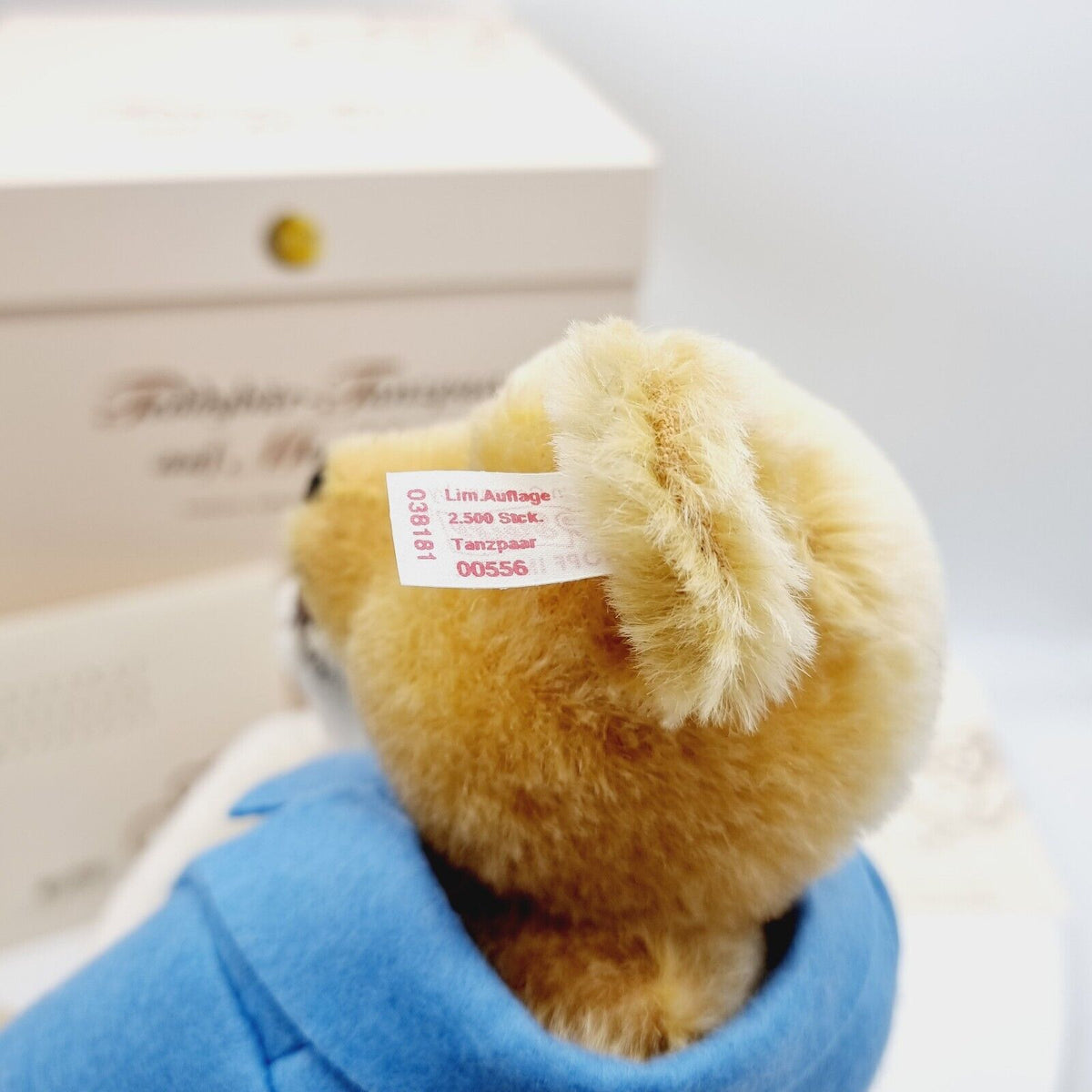 Steiff 038181 Teddybären Tanzpaar auf Musikbox limitiert 2500 aus 2005