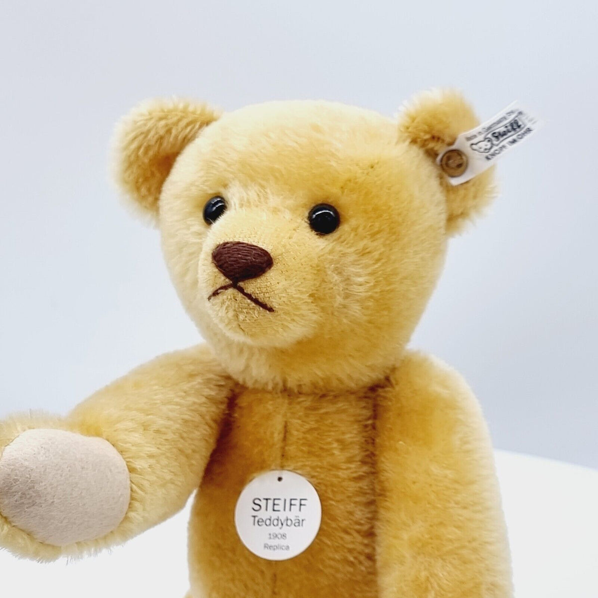 Steiff 406751 Teddybär 1908 Replica gelb limitiert 3000 35 cm Mohair