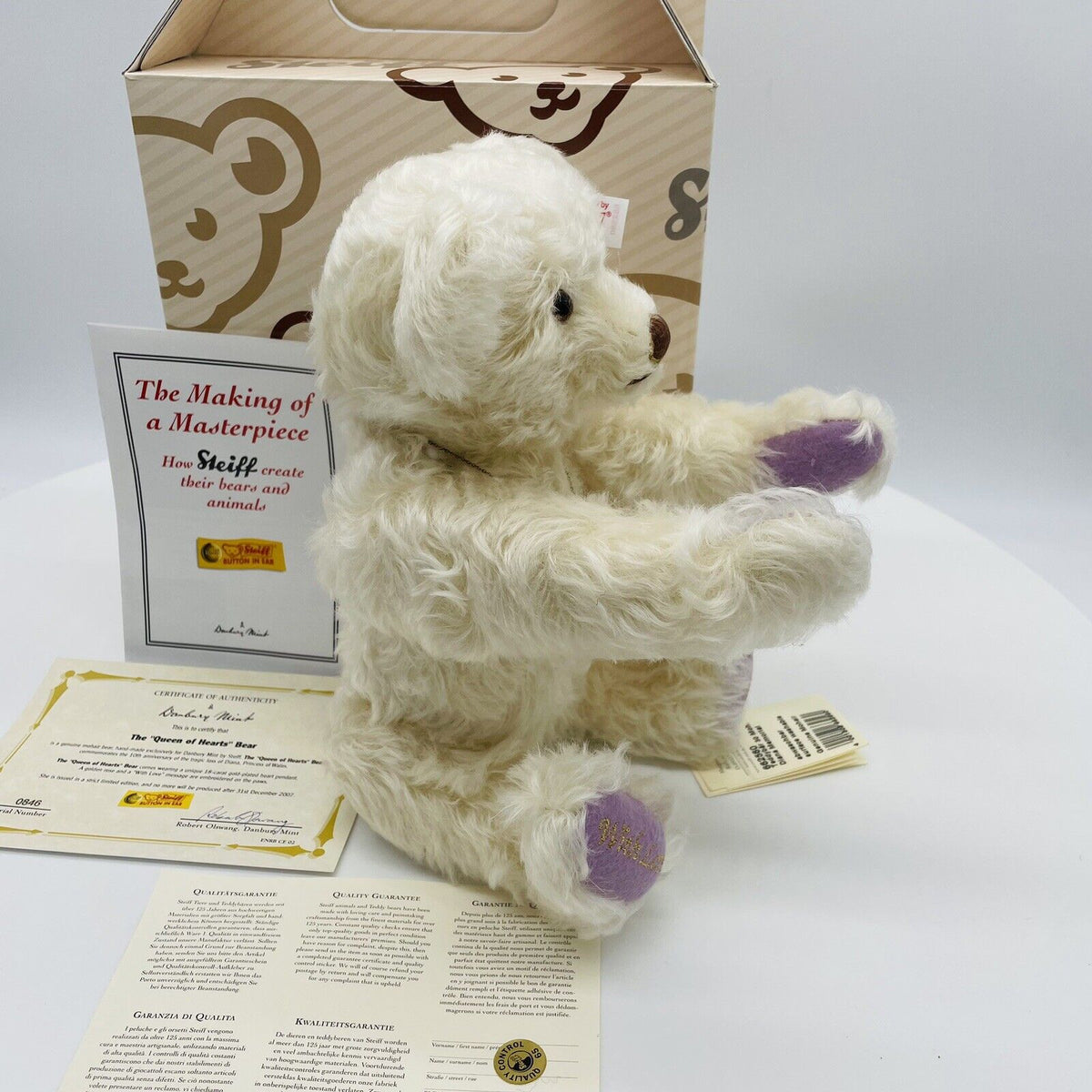 Steiff Danbury Mint Teddybär Prinzessin Diana Lady Di 662560 limitiert 30cm