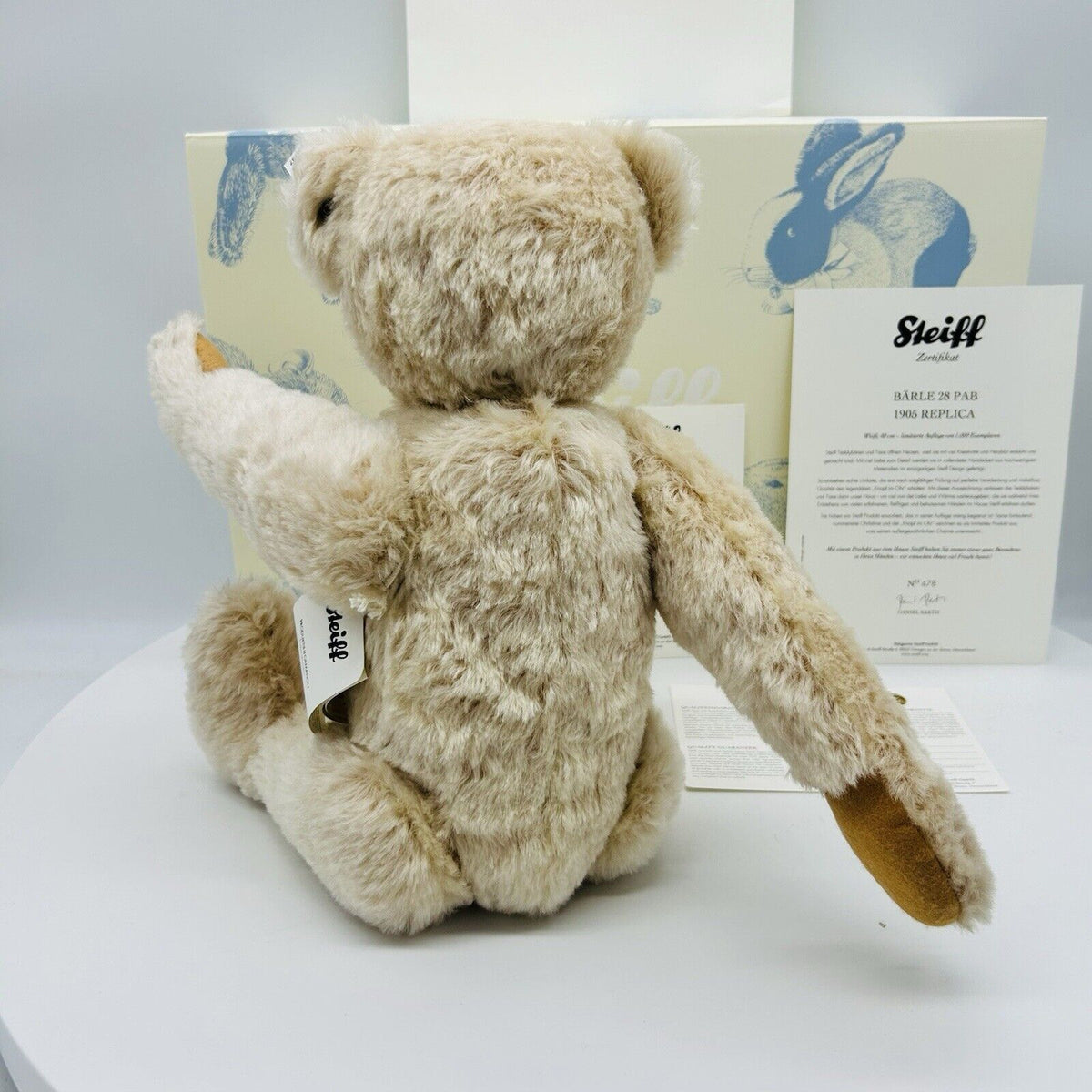 Steiff 403187 Teddybär Bärle 28 PAB 1905 Replica limitiert 1000 40 cm Mohair