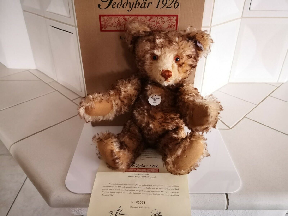 Steiff Teddybär 1926 braun gespitzt, 40 cm, Replik, 407246, limitierte Auflage