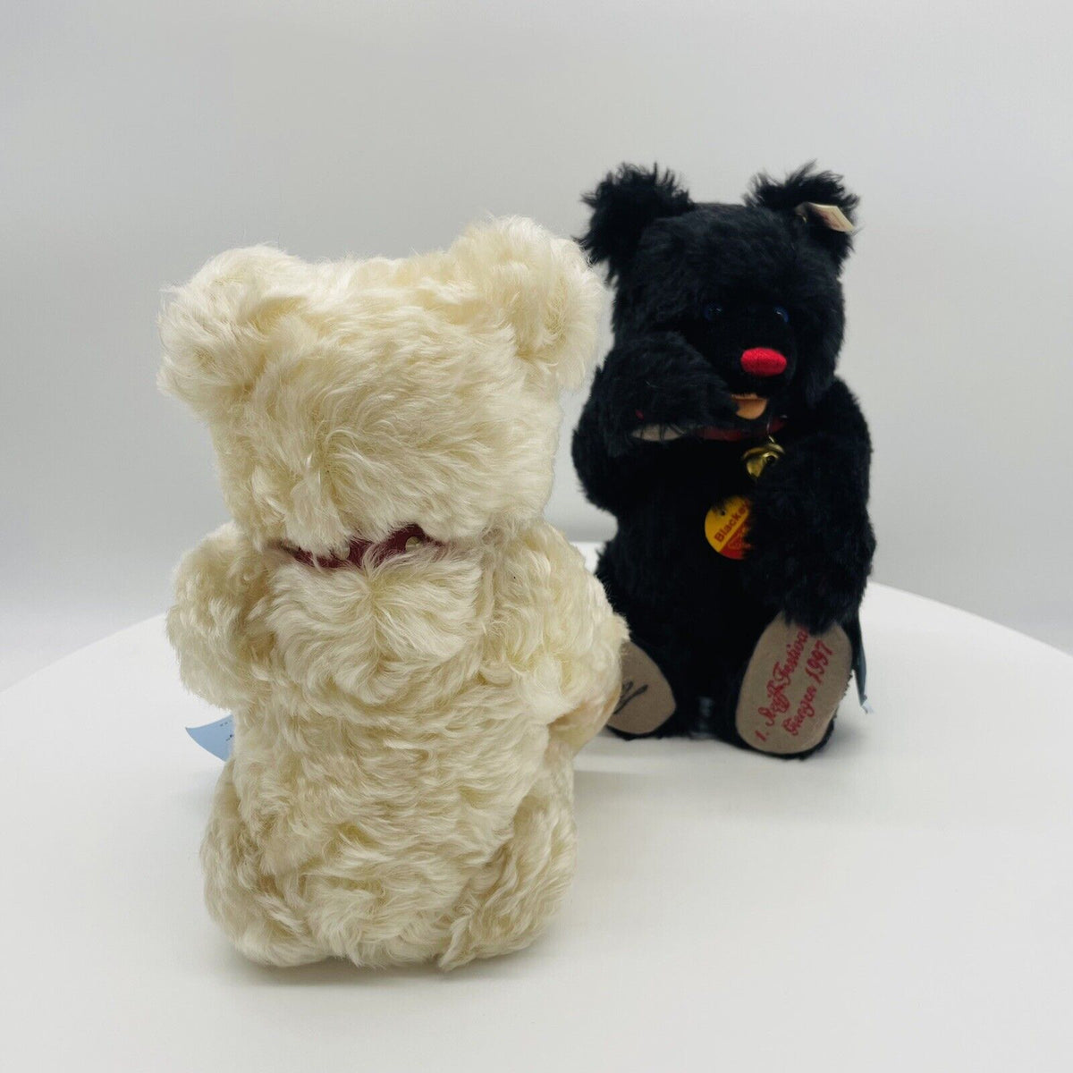 Sparset Steiff Blackey 655333 und Whitey 655340 limitiert 3000 29cm Mohair