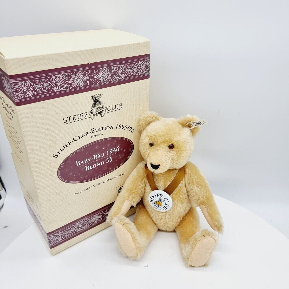 Steiff 420054 Club Edition Baby Bär blond 35cm 1995 limitierte Auflage