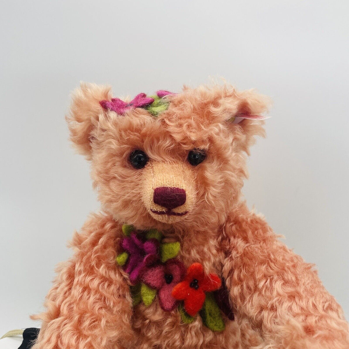Steiff Teddybär Marianne Meisel mit Filzblumen 420771 limitiert aus 2007 40cm