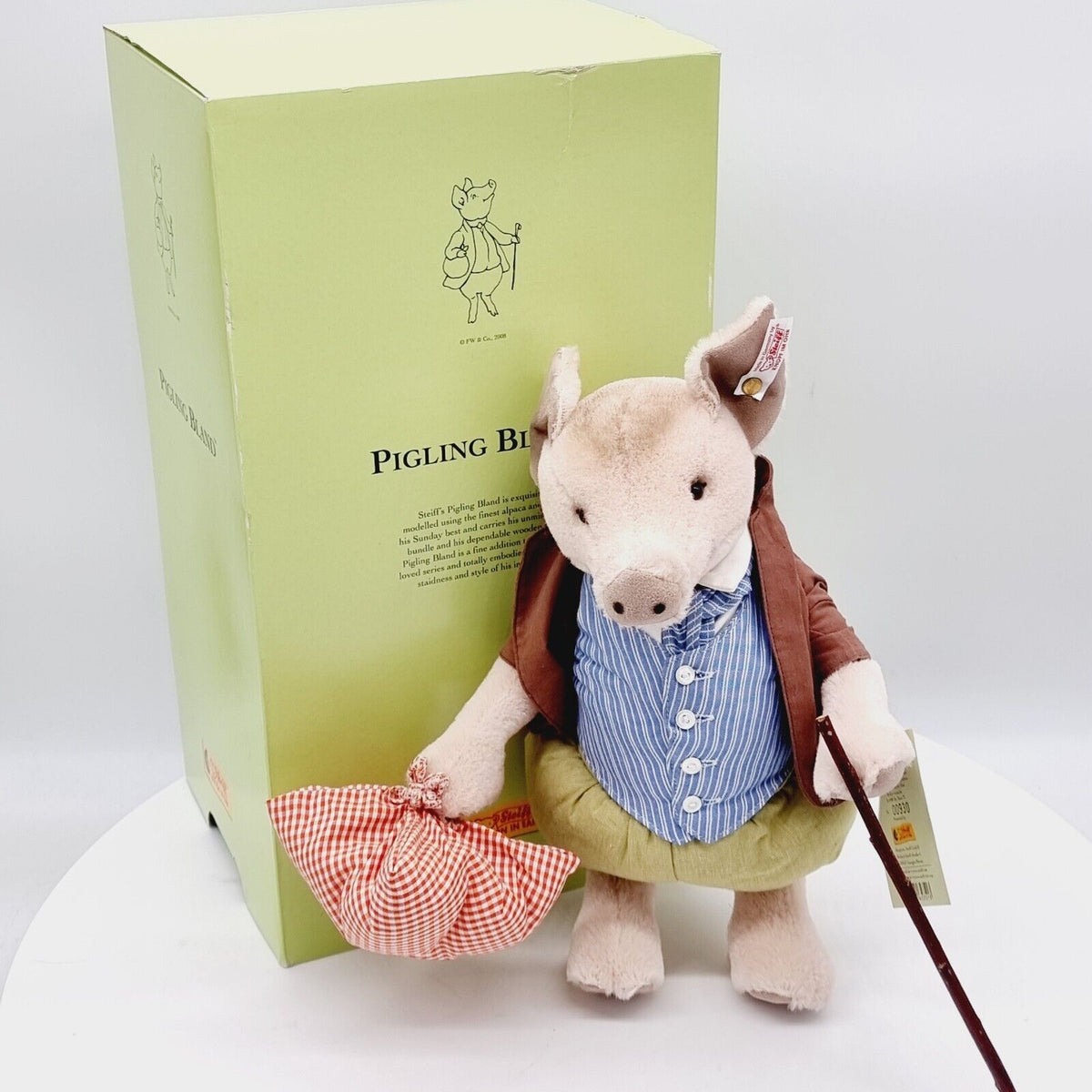 Steiff 653513 Beatrix Potter Schwein Pigling Bland limitiert 1500 33 cm Mohair