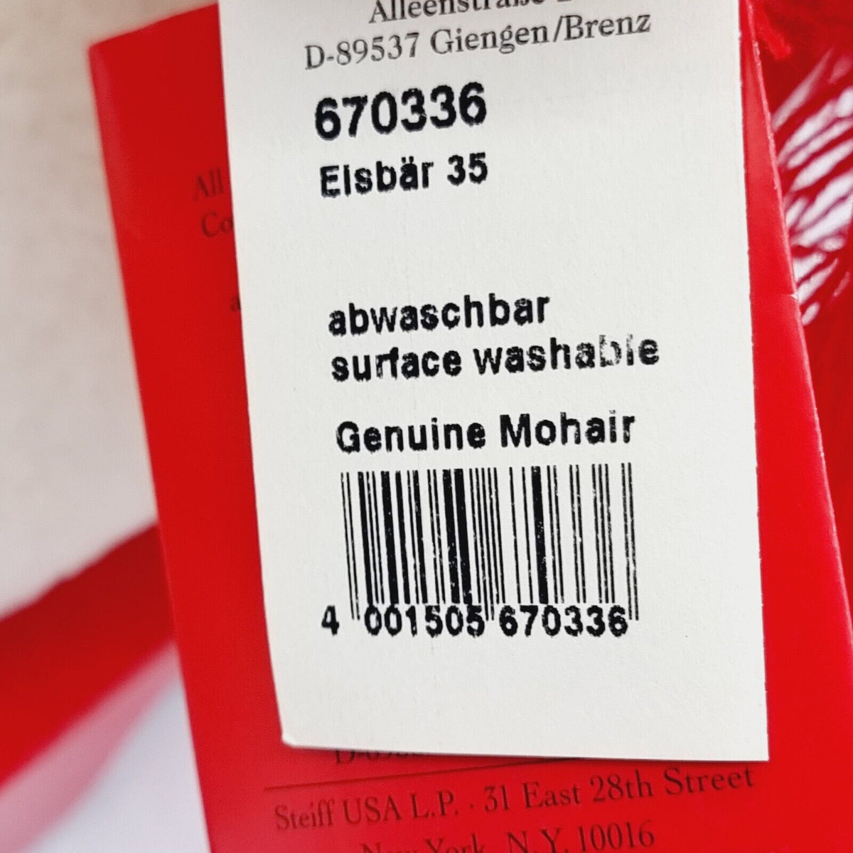 Steiff 670336 Eisbär Coca Cola 35 cm Polarbär 1999