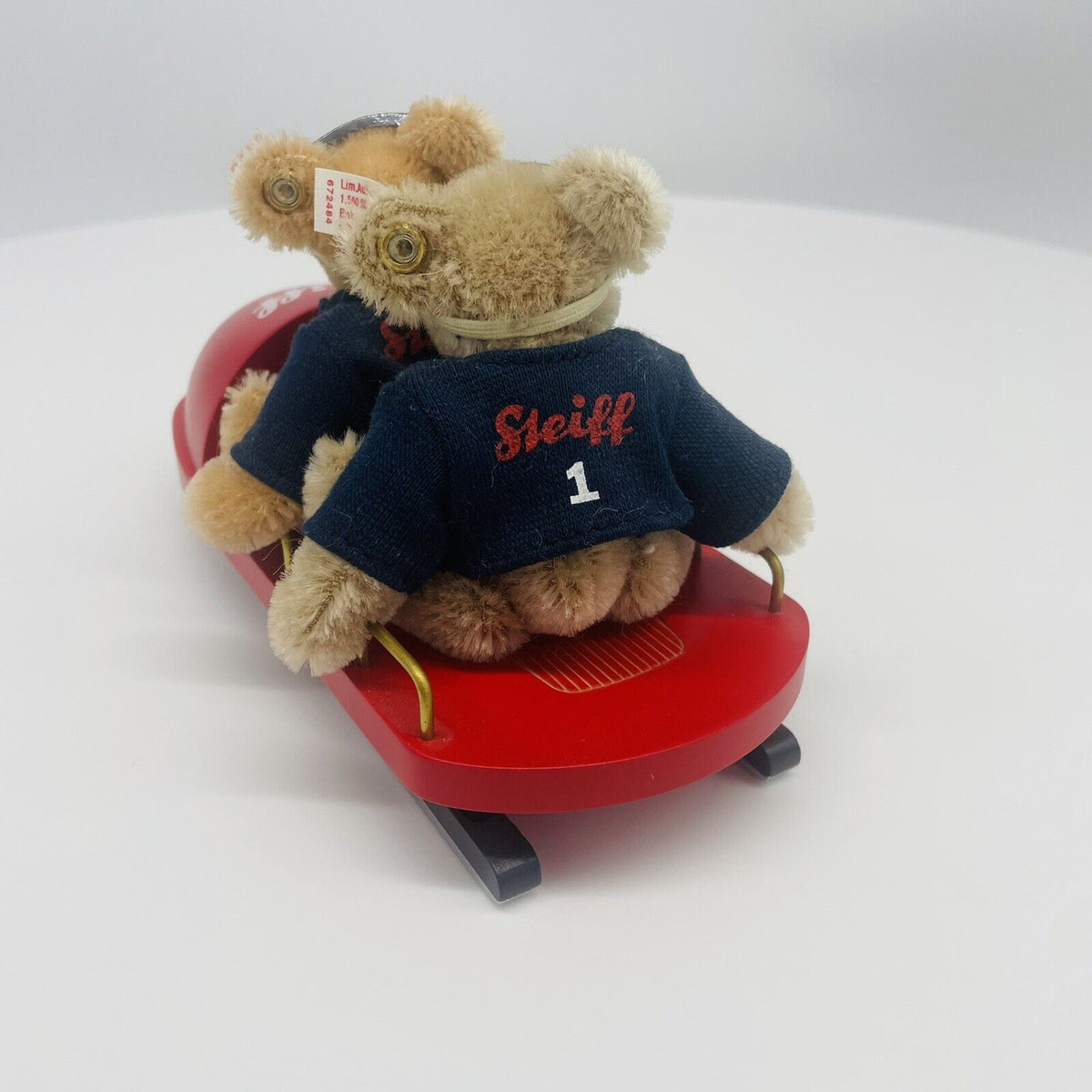 Steiff Bobschlitten Set 672484 limitiert 1500 aus 2007 10cm