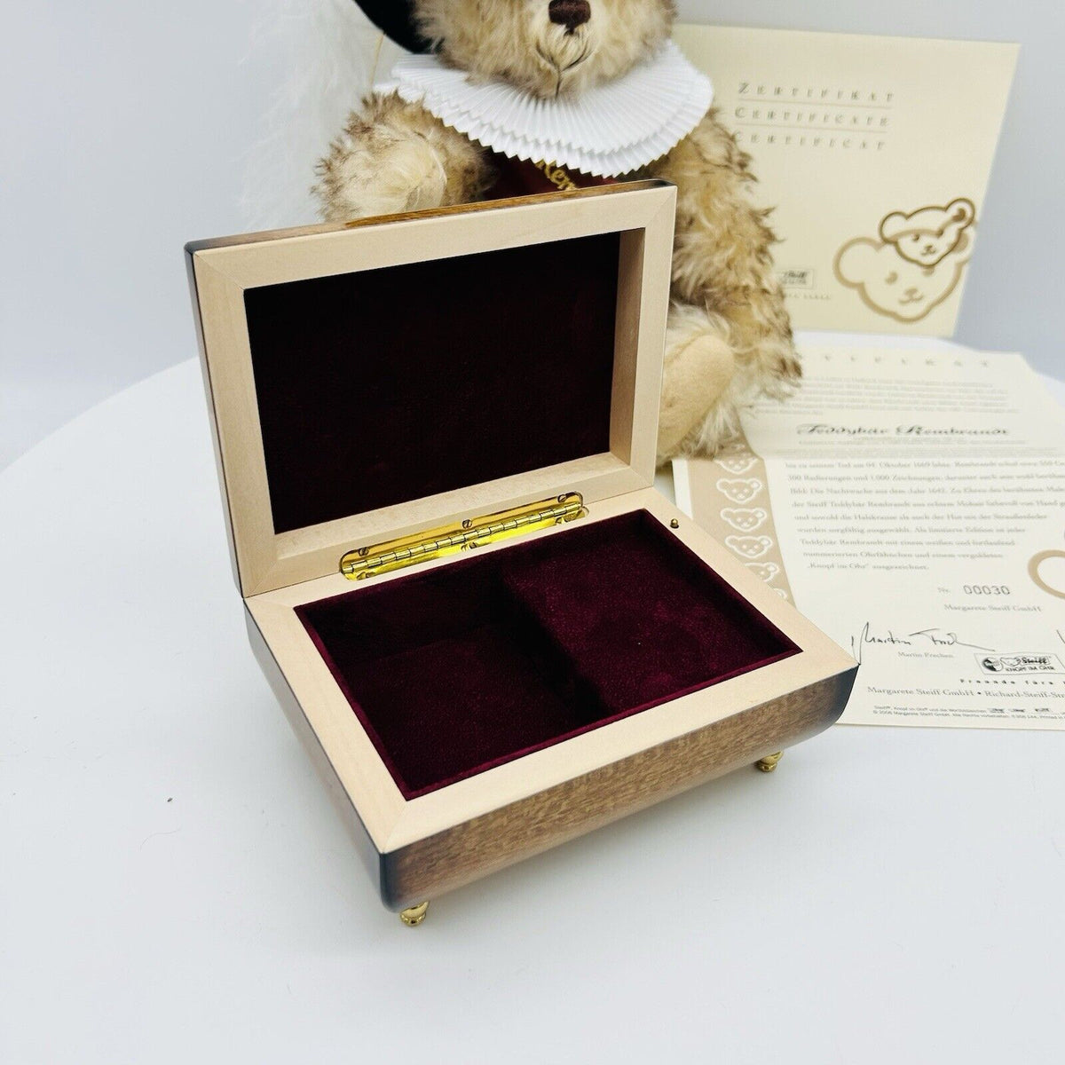 Nr. 30! Steiff 657610 Teddybär Rembrandt limitiert 1500 aus 2006 30 cm Mohair