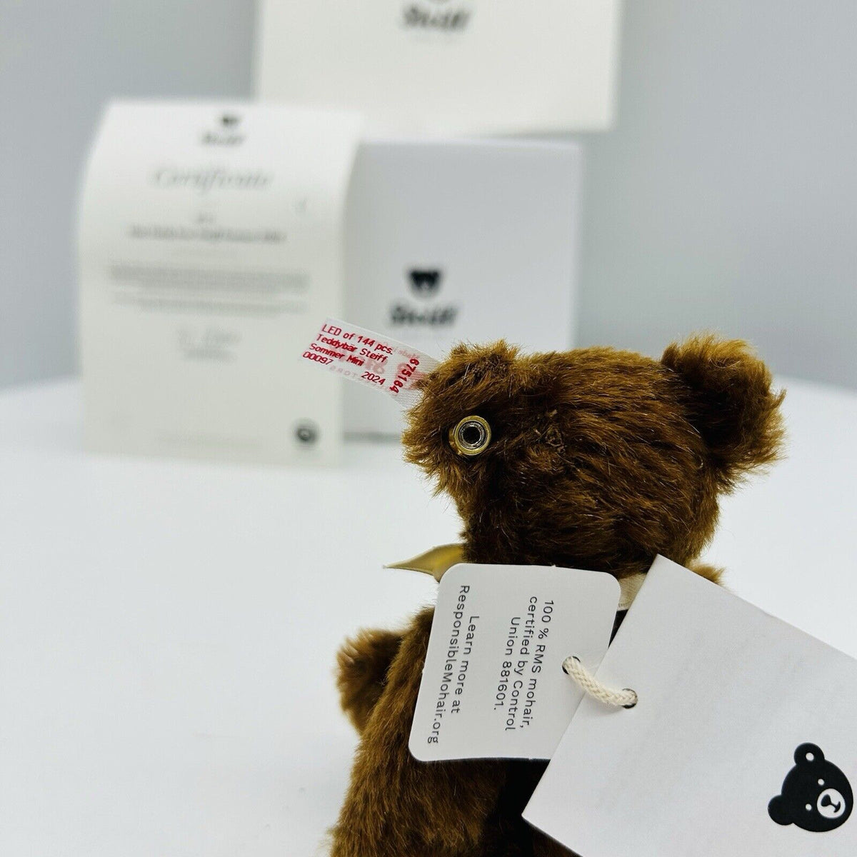 Steiff 675164 Teddybär Mini Steiff Sommer 2024 limitiert 144 13 cm Mohair