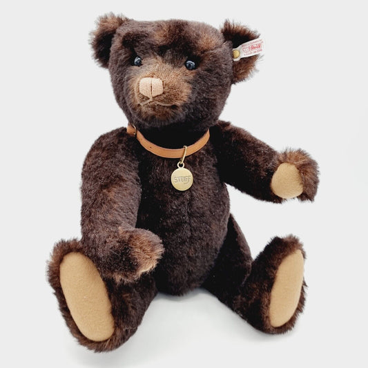 Steiff 681141 Teddybär Duncan 45 cm Jahr 2008 limitiert 1906 braun Halsband