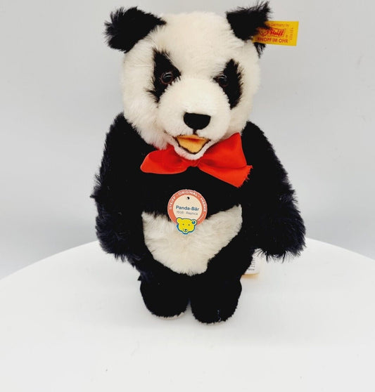 Steiff 408311 Panda Bär 1938 Replica 34 cm mit Stimme und Etikett