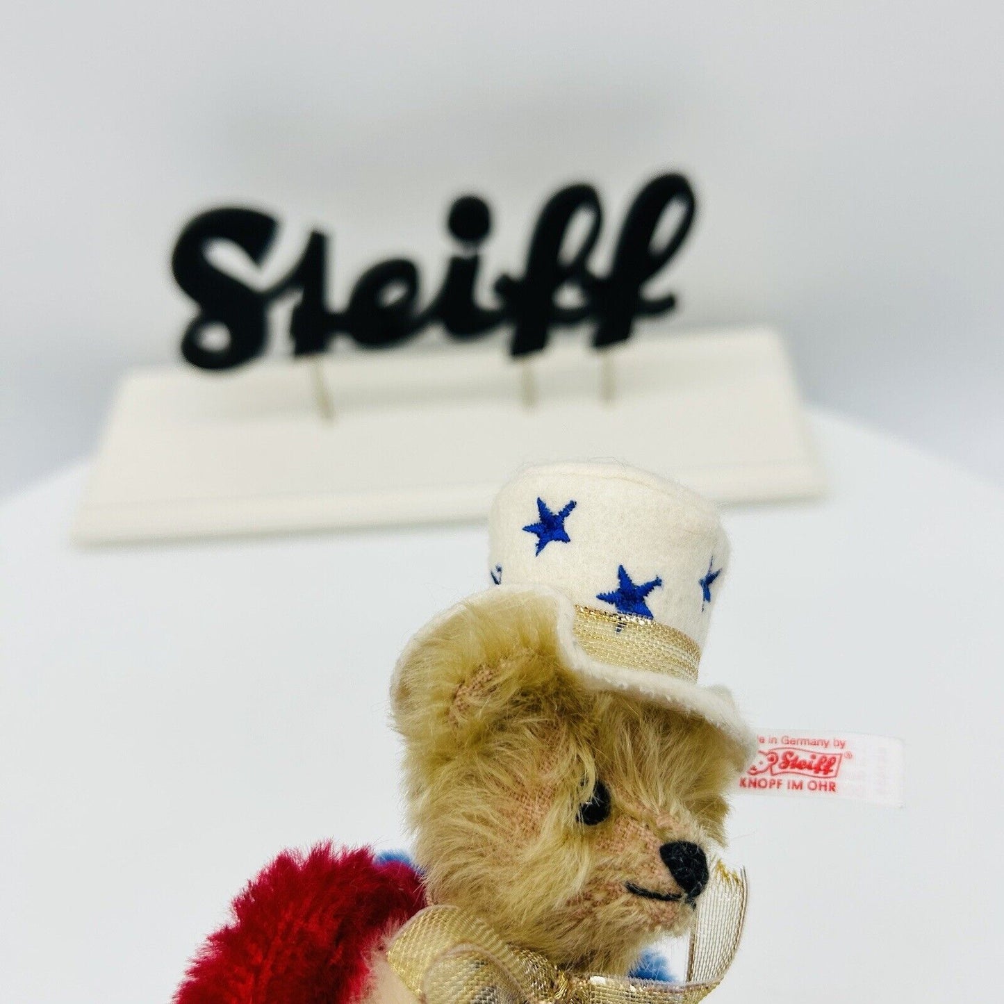 Steiff 667459 Stars and Stripes Rolly Polly limitiert 2004 North America 13 cm