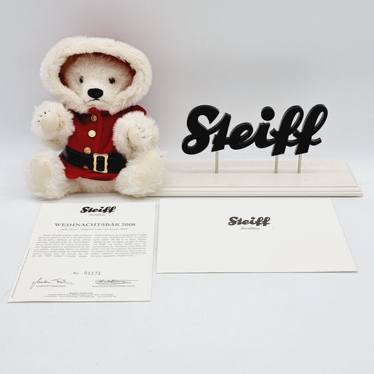 Steiff Weihnachtsteddybär 037252 2008 limitiert 2011 Santa Claus 27 cm