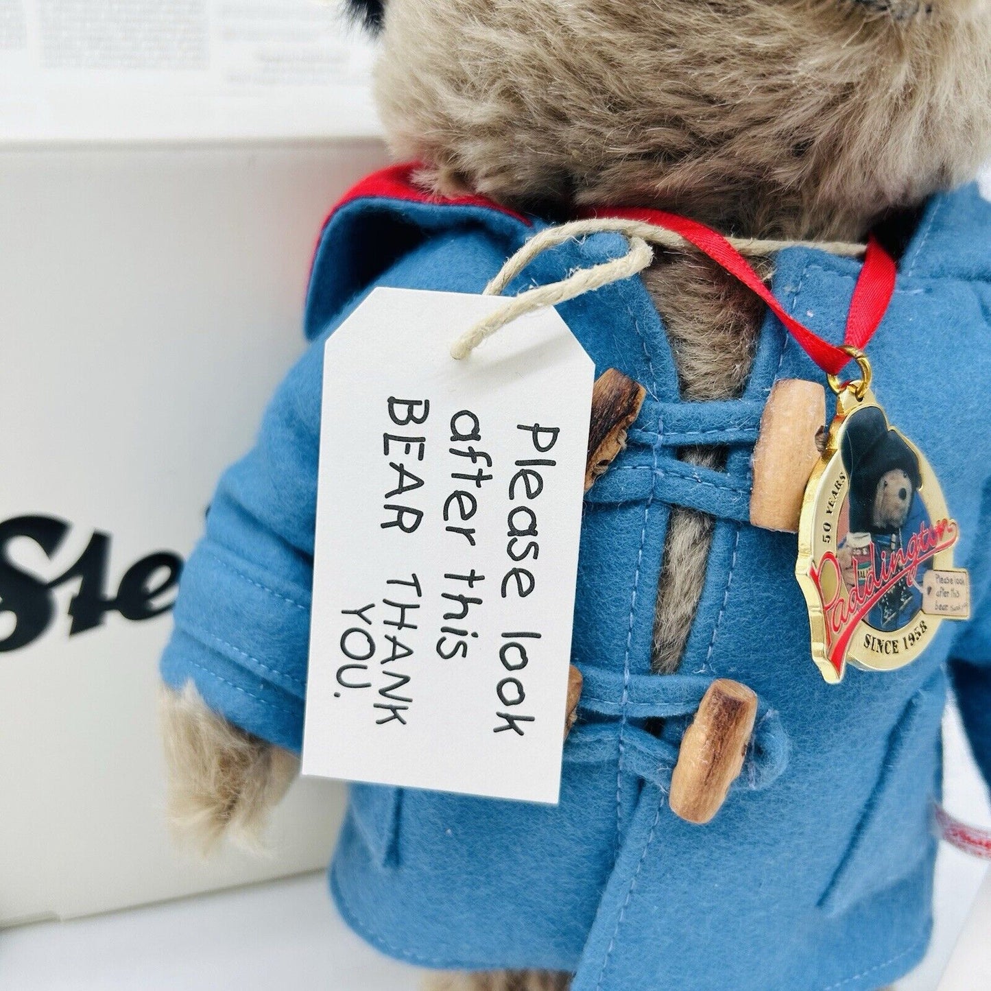 Steiff 662010 Teddybär Paddington 50th Anniversary limitiert 2008 25 cm Mohair