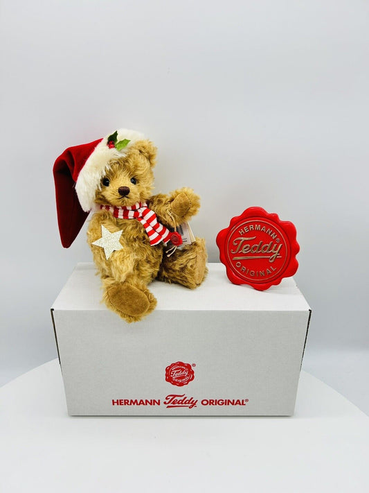 Hermann Teddy 148814 Weihnachtsteddybär limitiert 200 aus 2023 25 cm Mohair