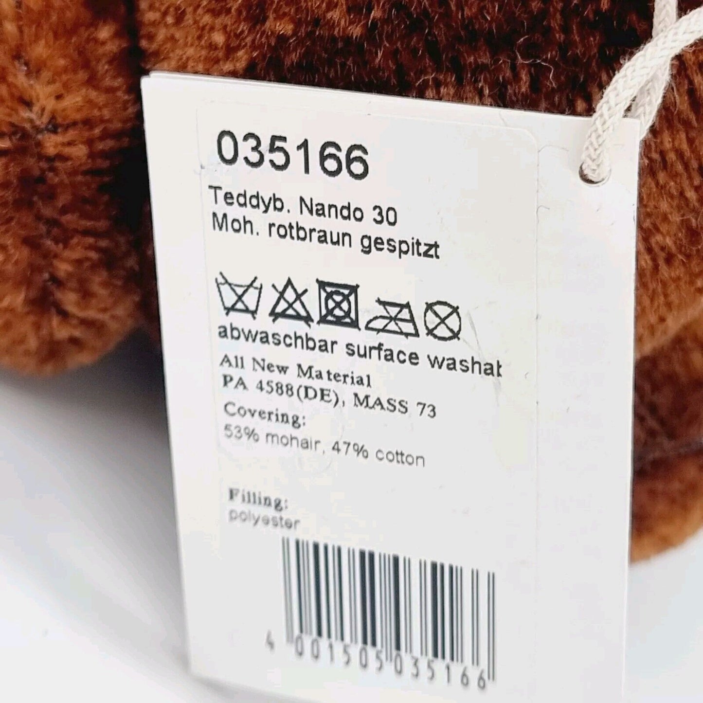 Steiff 035166 Teddybär Nando mit Kompass limitiert 1500 aus 2013 30 cm Mohair