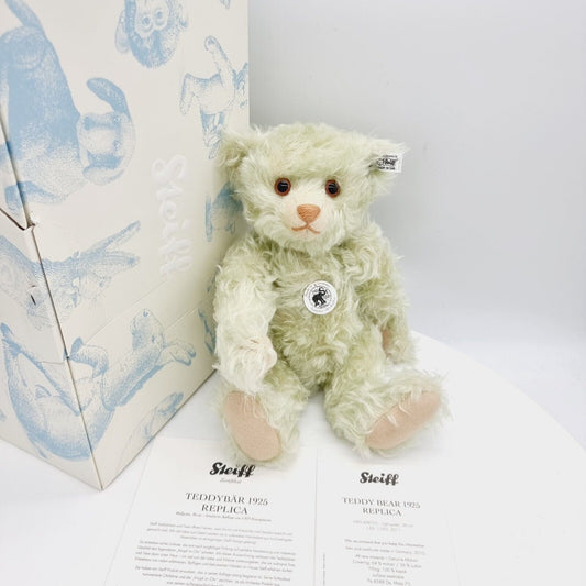 Steiff 408755 Teddybär 1925 Replica hellgrün limitiert 1925 36 cm Mohair