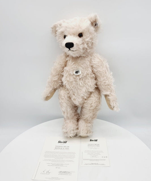 408786 Steiff Teddybär 1925 Replica 2010 50 cm antikweiß limitiert Kippstimme
