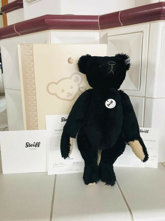Steiff 420825 Teddy 40cm Club Bär 2008 schwarz Limited Zertifikat OVP limitiert