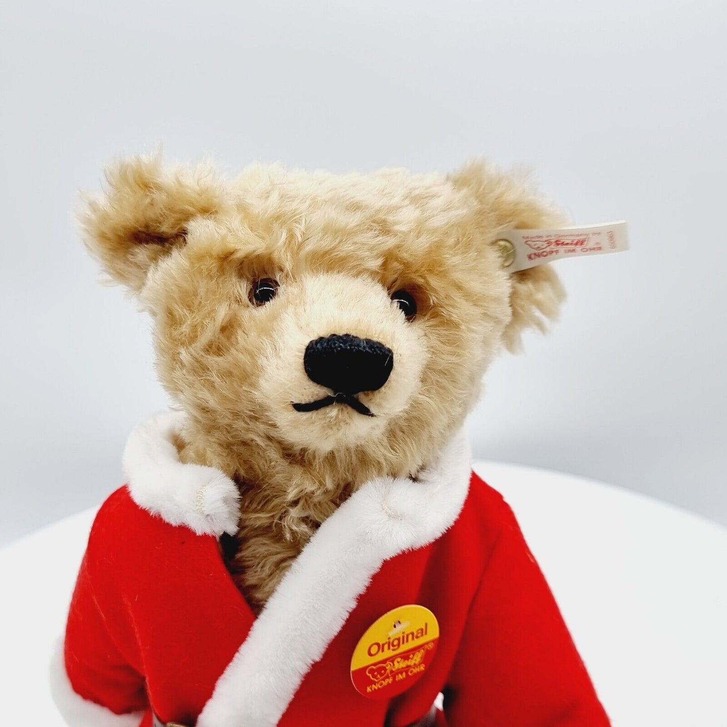 Steiff 650963 Teddybär Nikolaus Weihnachtsbär 32 cm Mohair