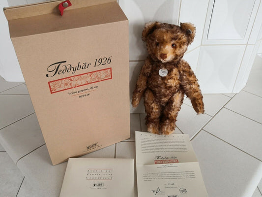 Steiff Teddybär 1926 407246 braun gespritzt 40 cm limitiert OVP Zertifikat