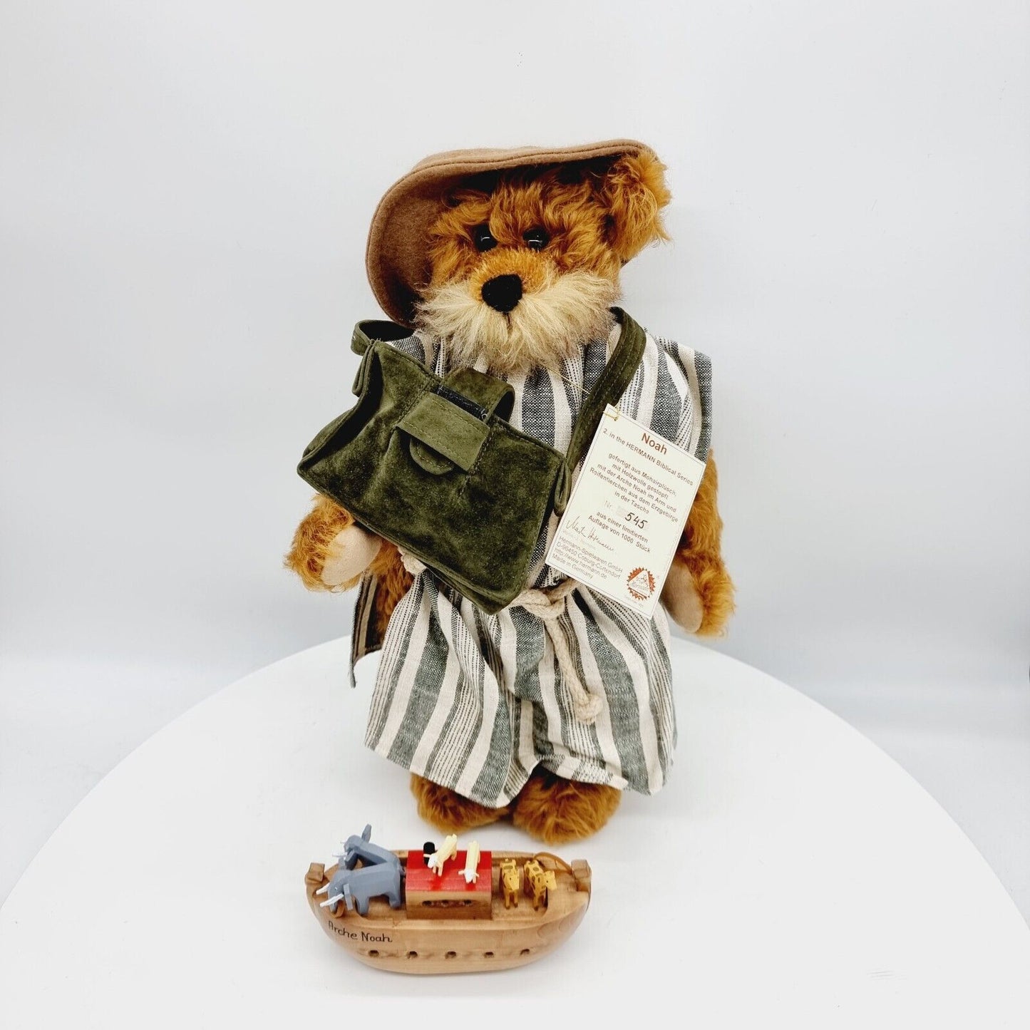 Hermann Coburg Teddybär Noah Bibel Serie limitierte Auflage 40 cm