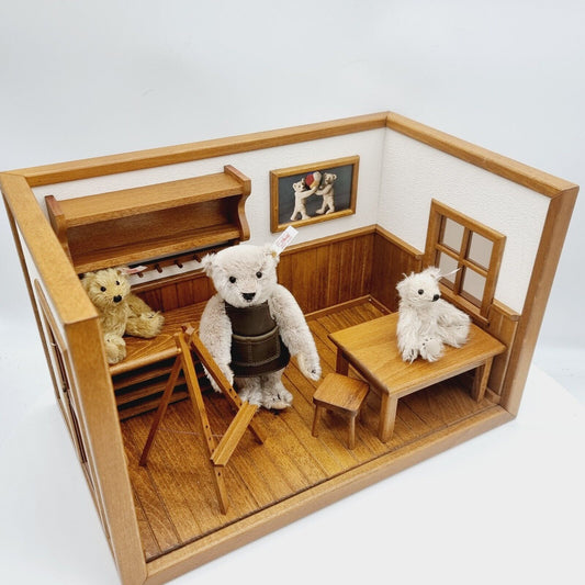 Steiff 038907 Teddybären Bärenwerkstatt limitiert 1902 Stück Schaukasten 2002