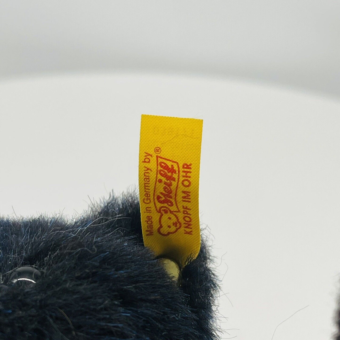 Steiff Classic Teddybär blaum mit Halsband 039171 18cm Alpaca