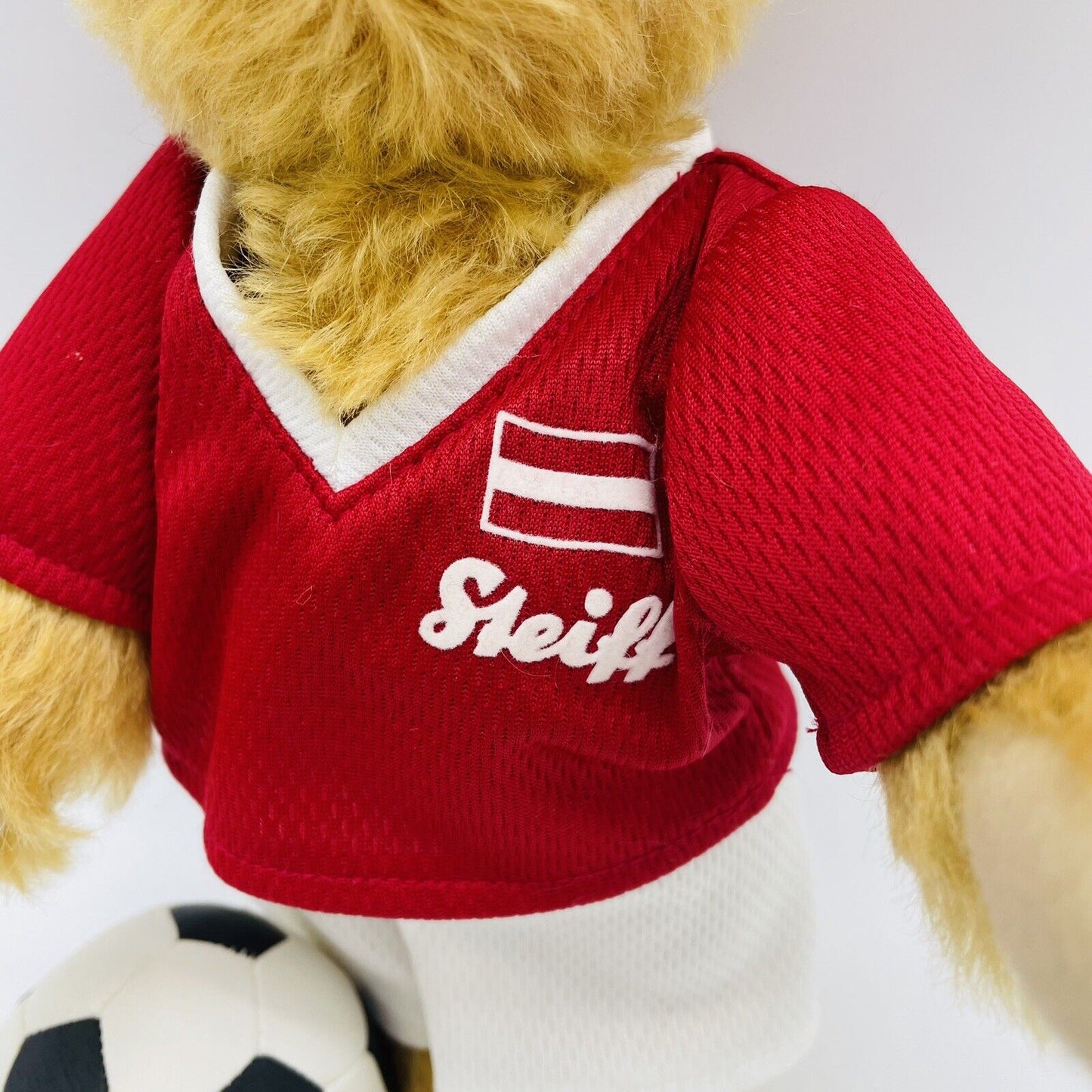 Steiff Teddybär Fußballspieler Österreich 002960 22cm Mohair