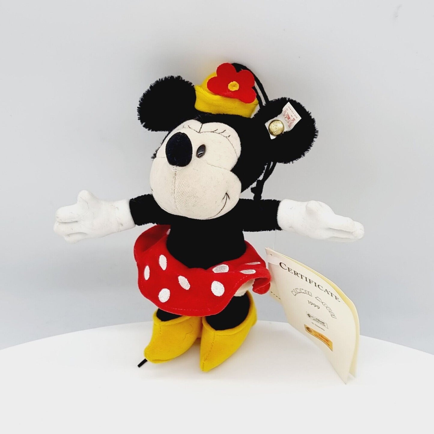 Steiff 651649 Disney Minnie Maus Ornament limitiert 1928 aus 1999 15 cm Mohair