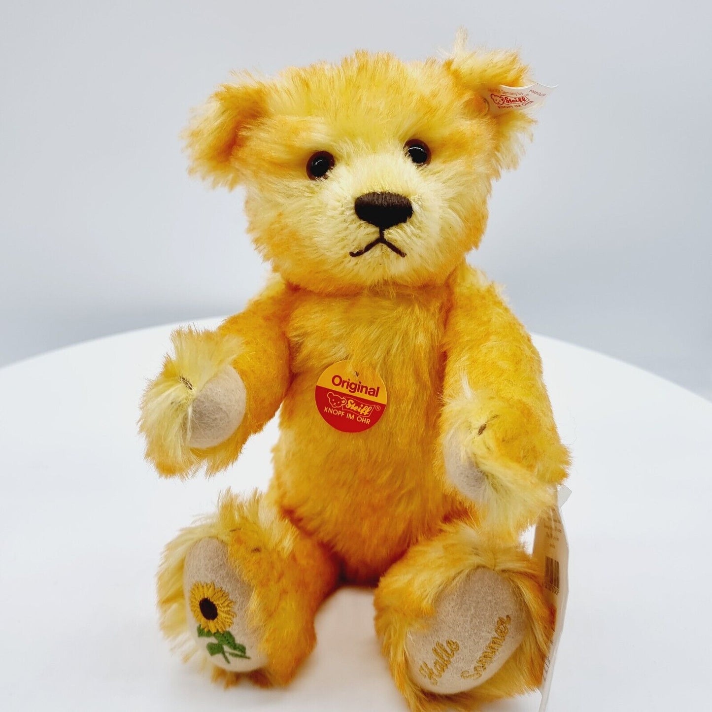 Steiff 670459 Teddybär Sommer Mohair sonnengelb 30 cm limitiert 2000