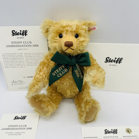 Steiff Club Teddybär Jahresedition 2008 420955 limitiert 2008 30cm Mohair