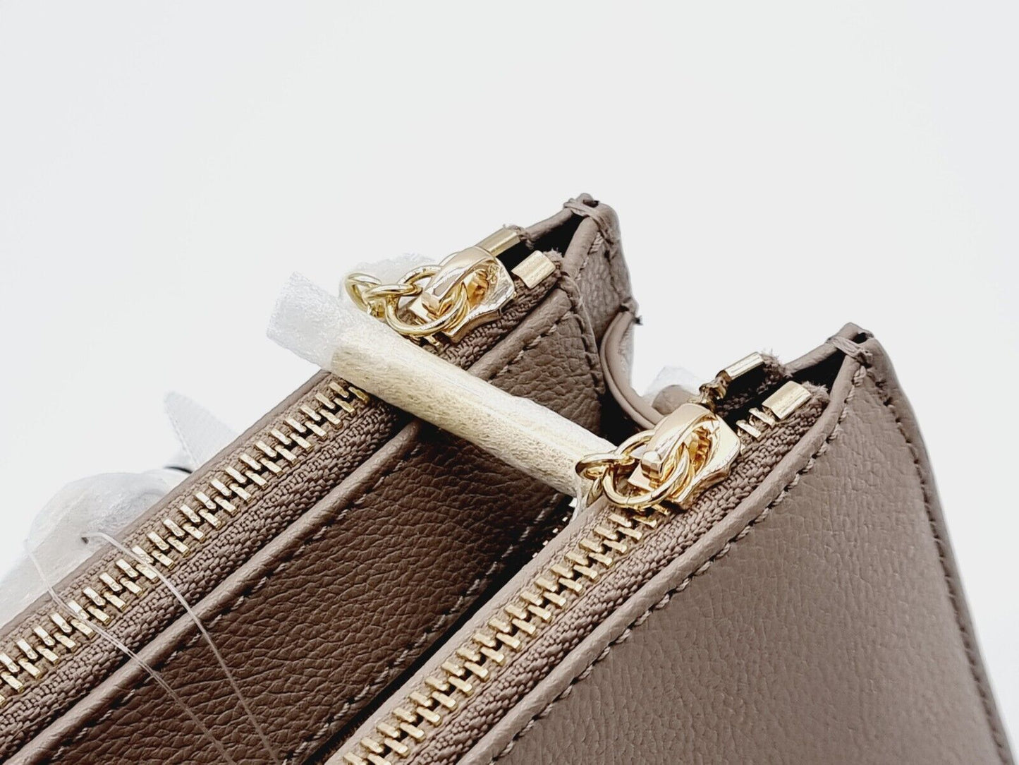 Aigner Handtasche Lana Taupe Leder Umhängetasche Bag Neu Umhängetasche