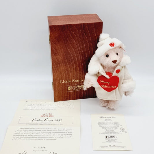 Steiff Little Santa 2003 Teddybär 20 cm limitierte Auflage für Japan 675843